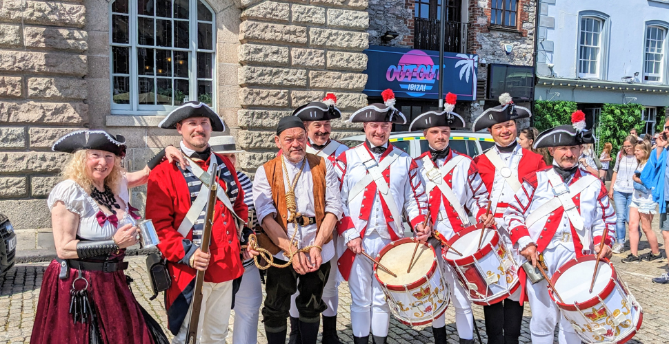 A group of sailors at Pirates Weekend
